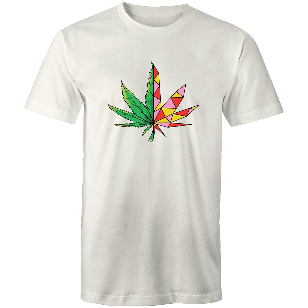 Men's Geometric Hemp Leaf T-shirt