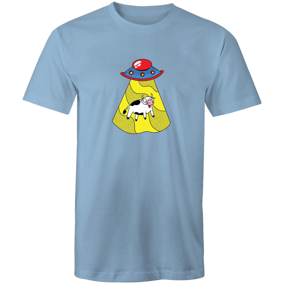 Men's UFO Cow Cartoon T-shirt