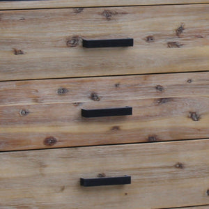 Solid Acacia Dresser With 6 Storage Drawers