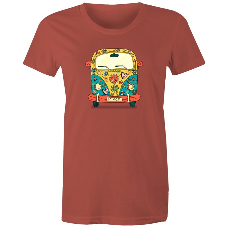 Women's Hippie Peace Van T-shirt