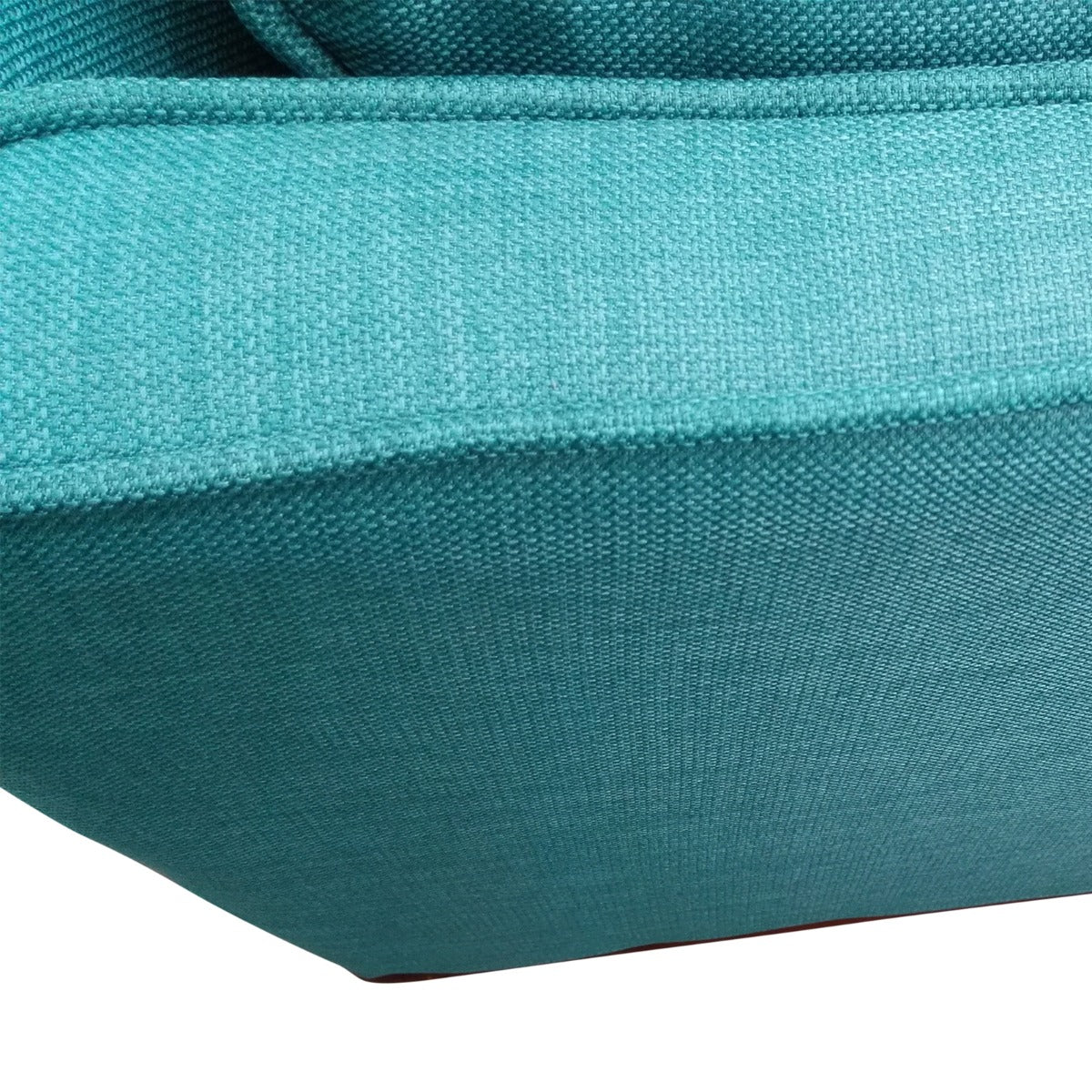 Teal Fabric 3 Seater Sofa Lounge With Wooden Frame