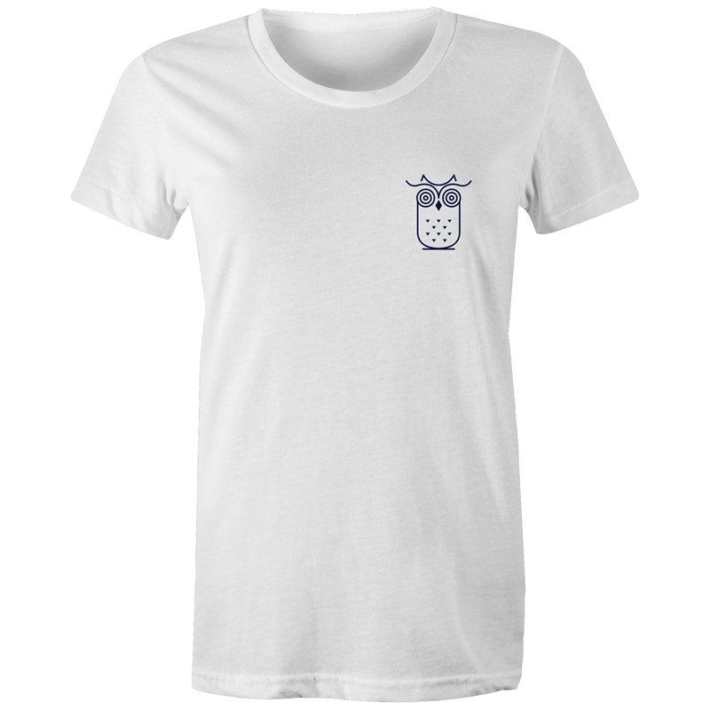 Women's Awake Owl Pocket T-shirt