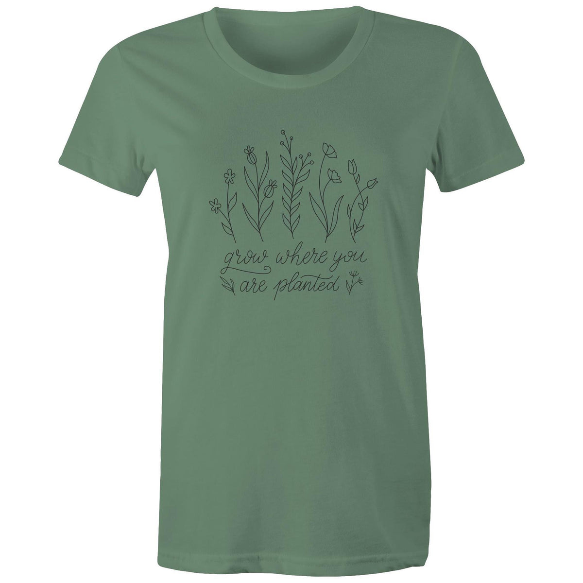 Women's Grow Where You Are Planted T-shirt