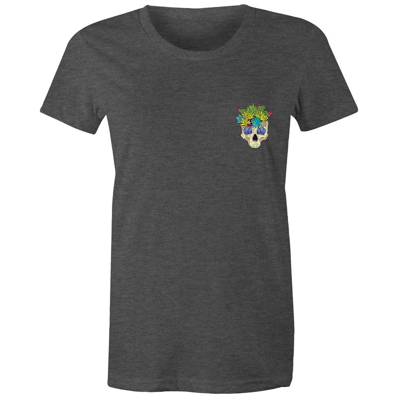 Women's Cactus Skull Pocket T-shirt