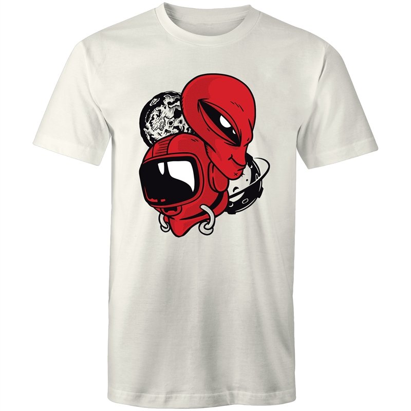 Men's Red Alien Space T-shirt