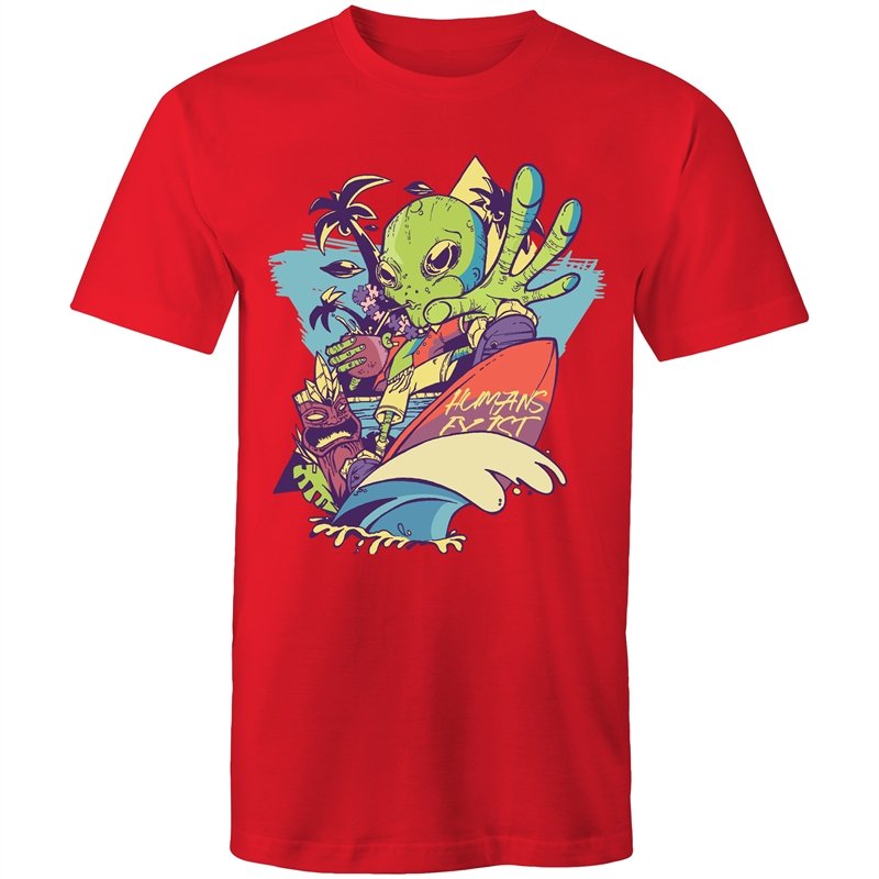 Men's Cool Surfing Alien T-shirt