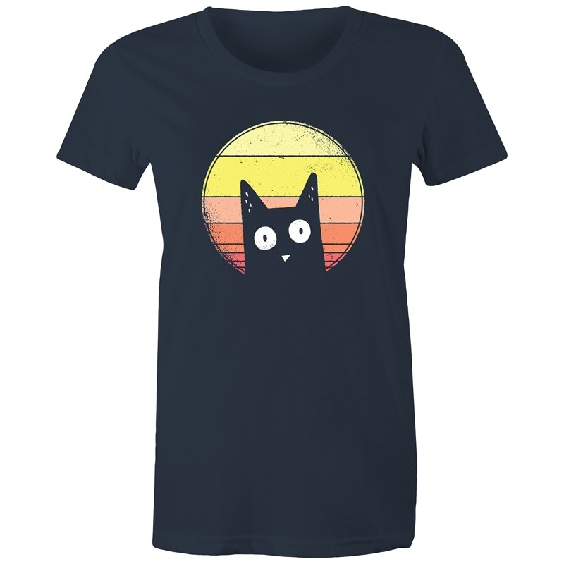 Women's Curious Cat T-shirt