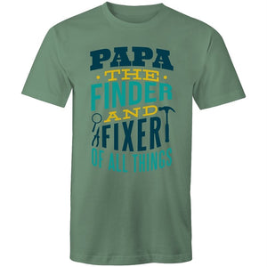 Men's Papa The Finder And Fixer Of All Things T-shirt