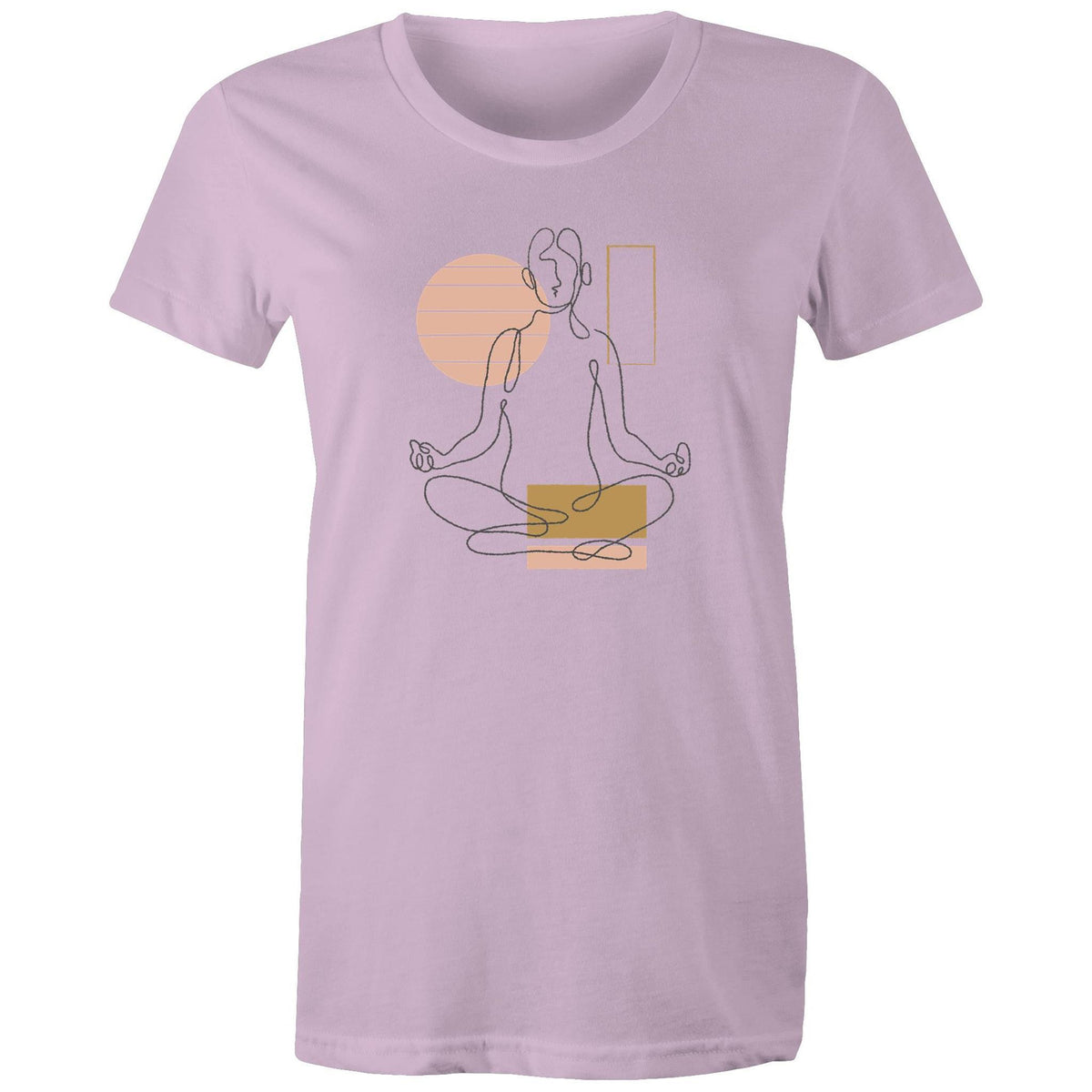 Women's Yoga Line Art T-shirt