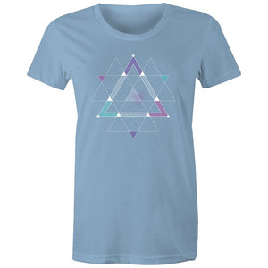 Women's Geometric Space T-shirt