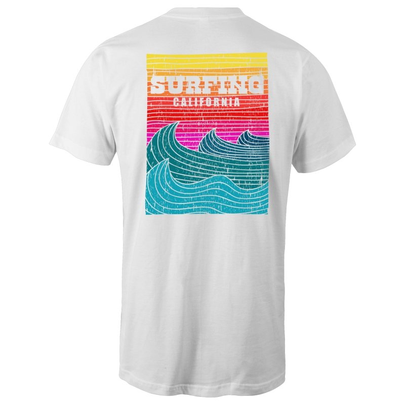 Men's Long California Surfing Tee