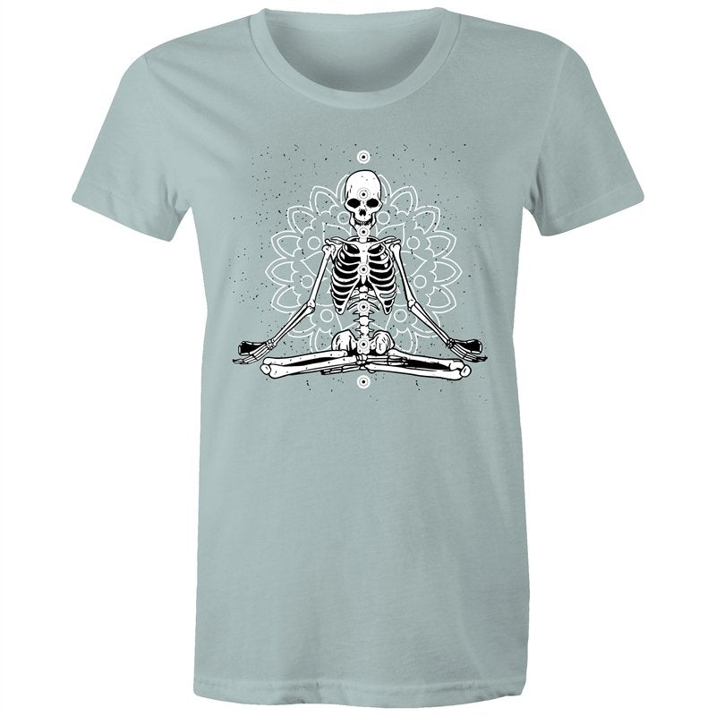Women's Meditating Skeleton T-shirt