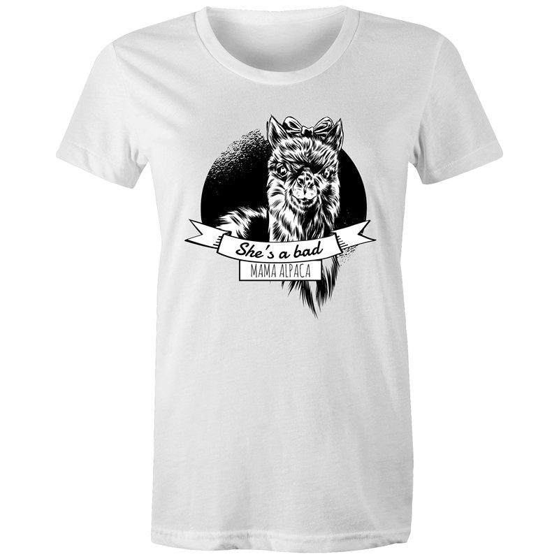Women's She's A Bad Mama Alpaca T-shirt