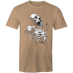 Men's Funky Drinking Skeleton T-shirt