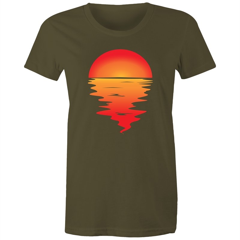 Women's Red Sunset T-shirt