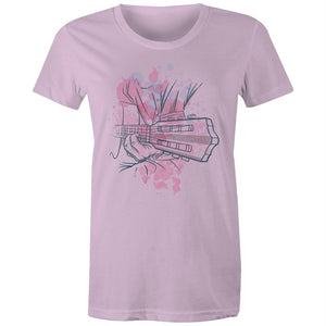 Women's Watercolour Guitar T-shirt