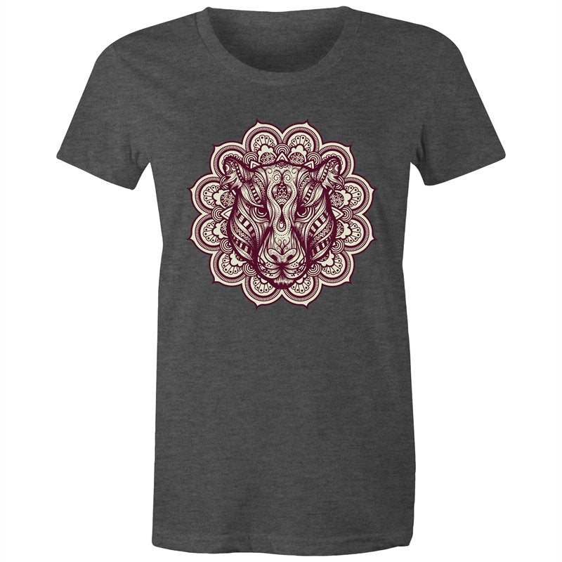 Women's Mandala Lotus Jaguar T-shirt