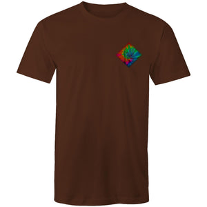 Men's Tie Dye Hippie House Pocket T-Shirt