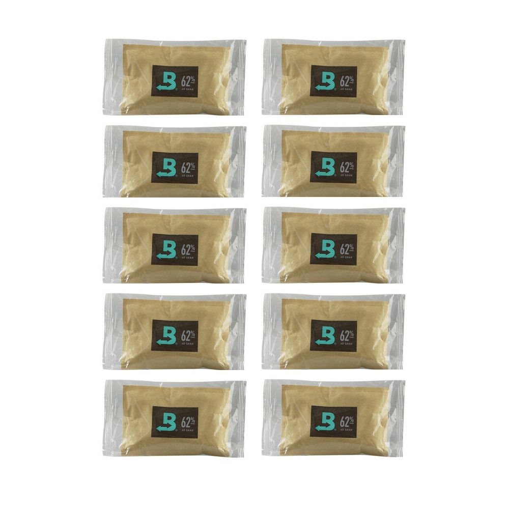 10 Pack Of 67 Gram Boveda Humidipaks - 62%