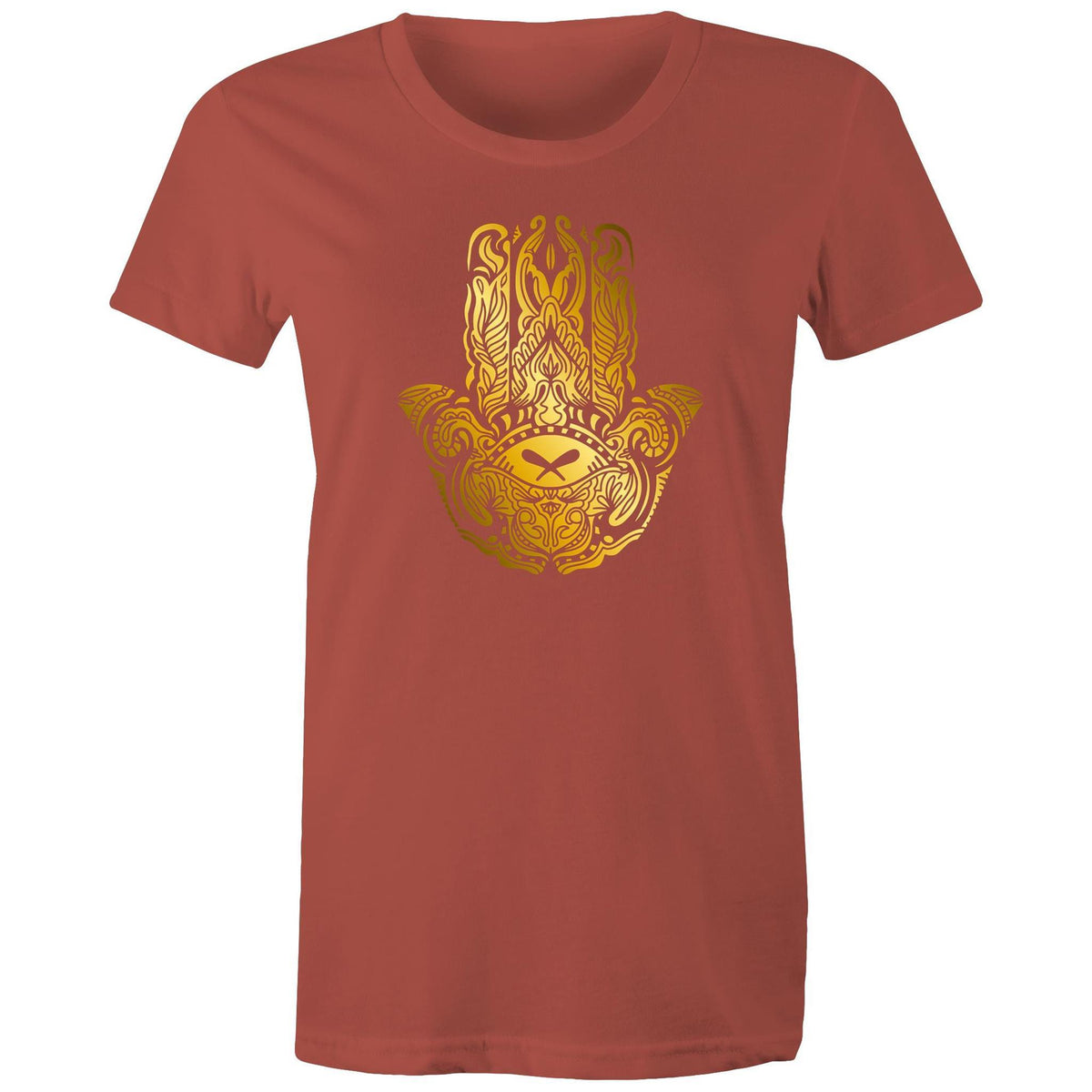 Women's Golden Hamsa Hand T-shirt