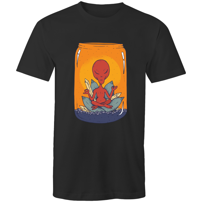 Men's Meditating Alien Lotus T-shirt