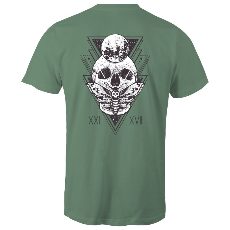 Men's Skull And Moth Graphic Tee
