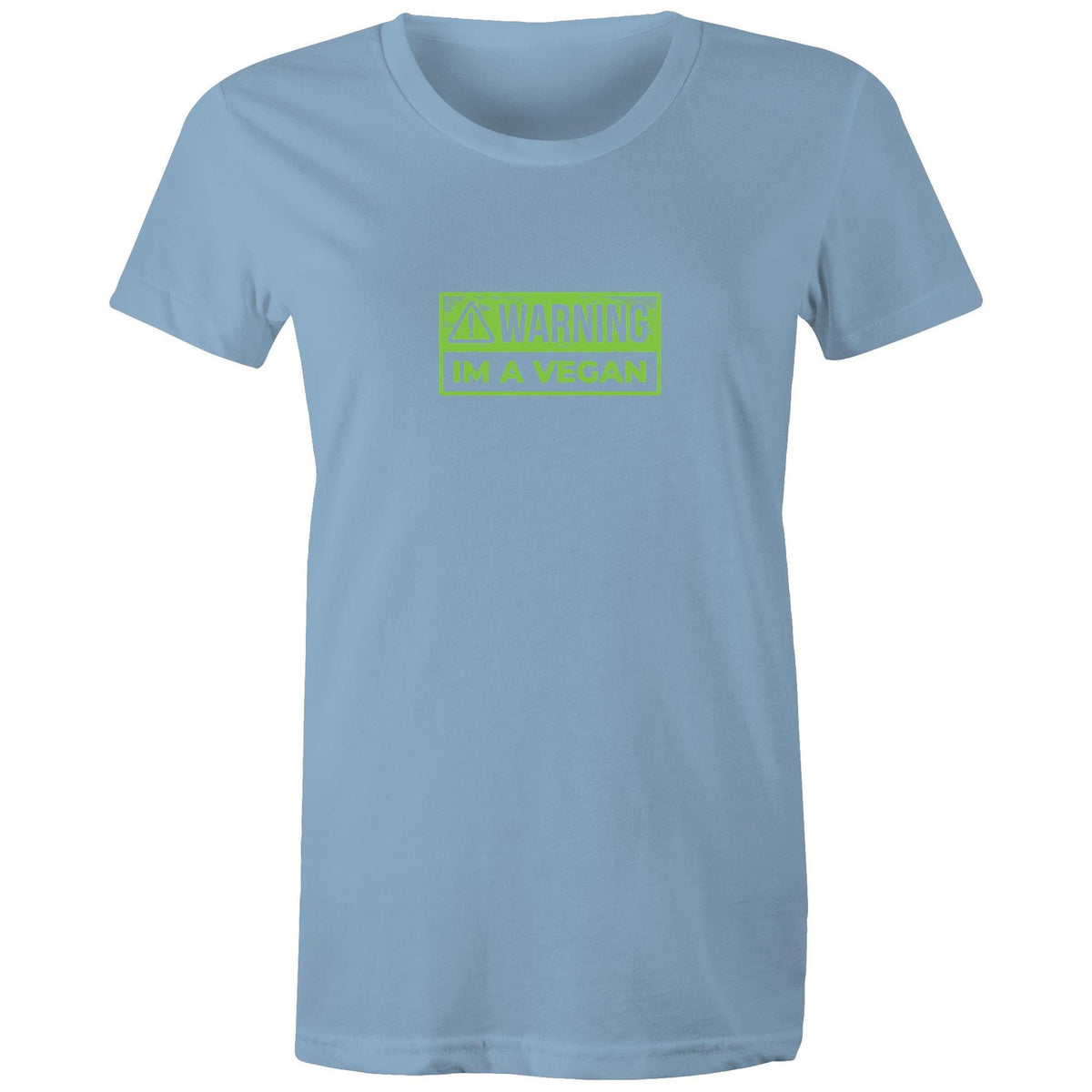 Women's Vegan Warning T-shirt