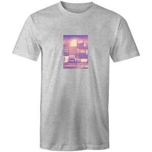 Men's Vaporwave City T-shirt - The Hippie House