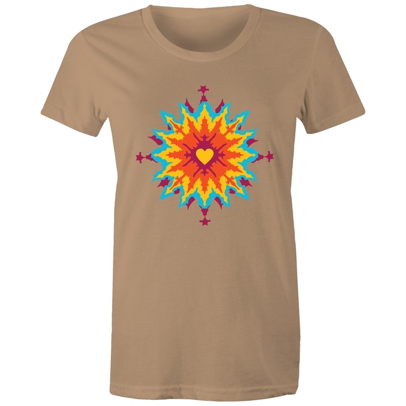 Women's Abstract Heart T-shirt