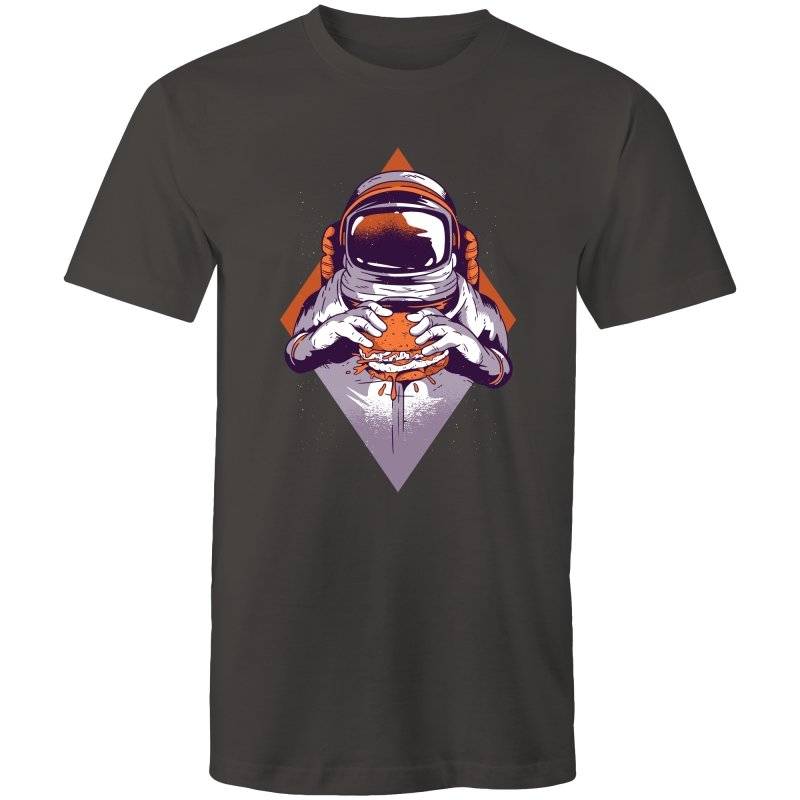 Men's Burger Eating Astronaut T-shirt