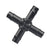 13mm Cross Connector | Barbed | 20 Pack