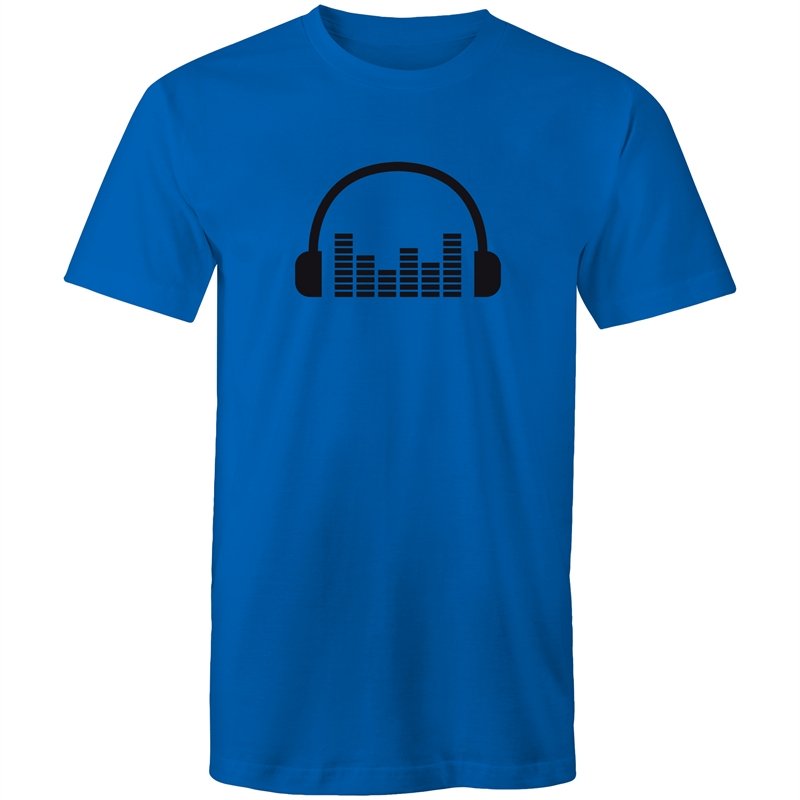 Men's Music Head Phones Sound Bar T-shirt