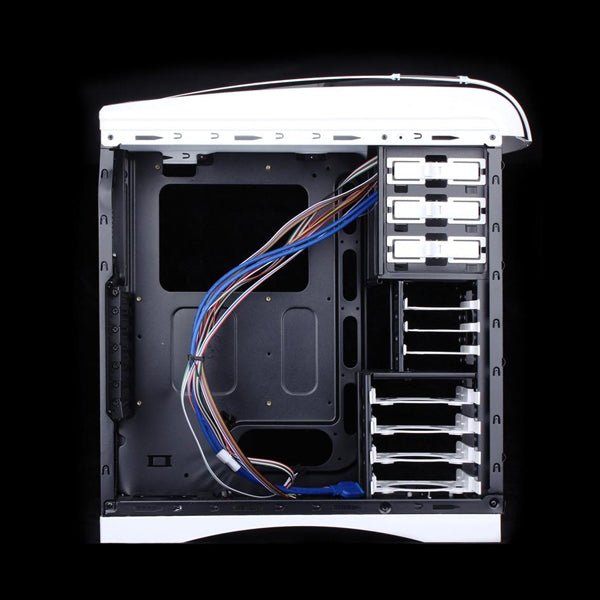 Huntkey MVP Pro Gaming computer chassis - Blue (No PSU Included, NO FAN Included)
