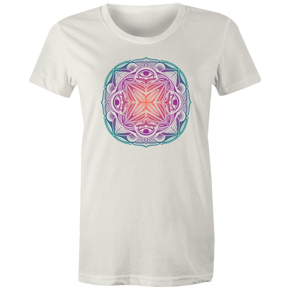 Women's Colourful Mandala T-shirt