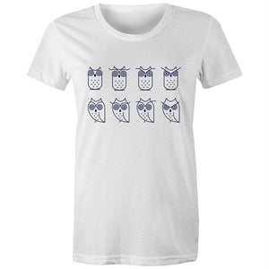 Women's Owl Emotions T-shirt