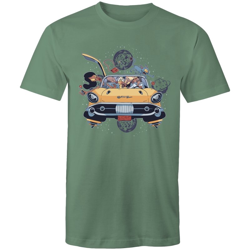 Men's Crazy Flying Car T-shirt