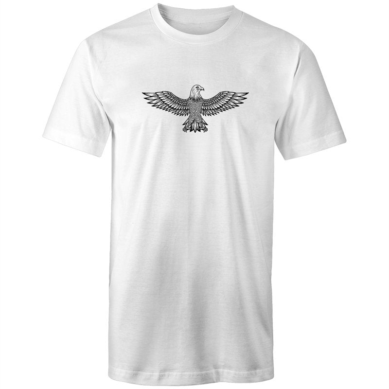 Men's Long Styled Surfer Eagle Crest T-shirt
