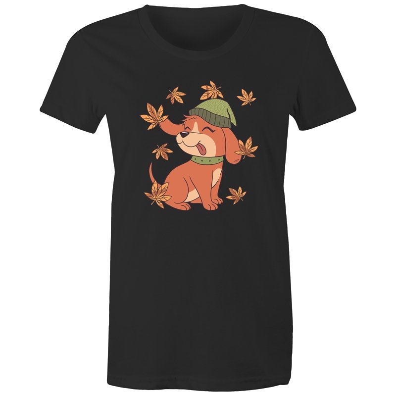 Women's Cute Spring Puppy T-shirt