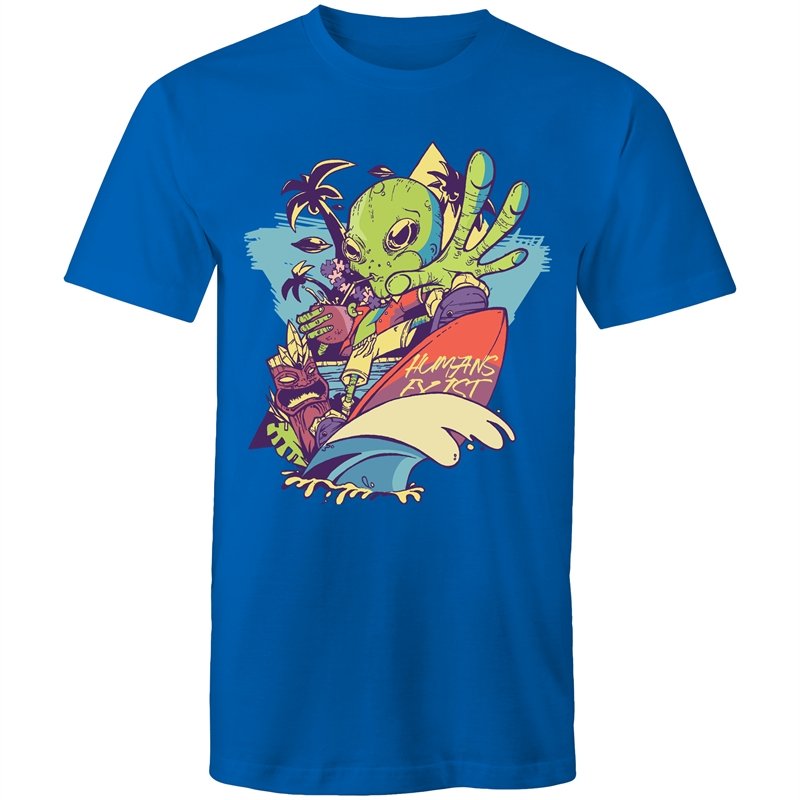 Men's Cool Surfing Alien T-shirt