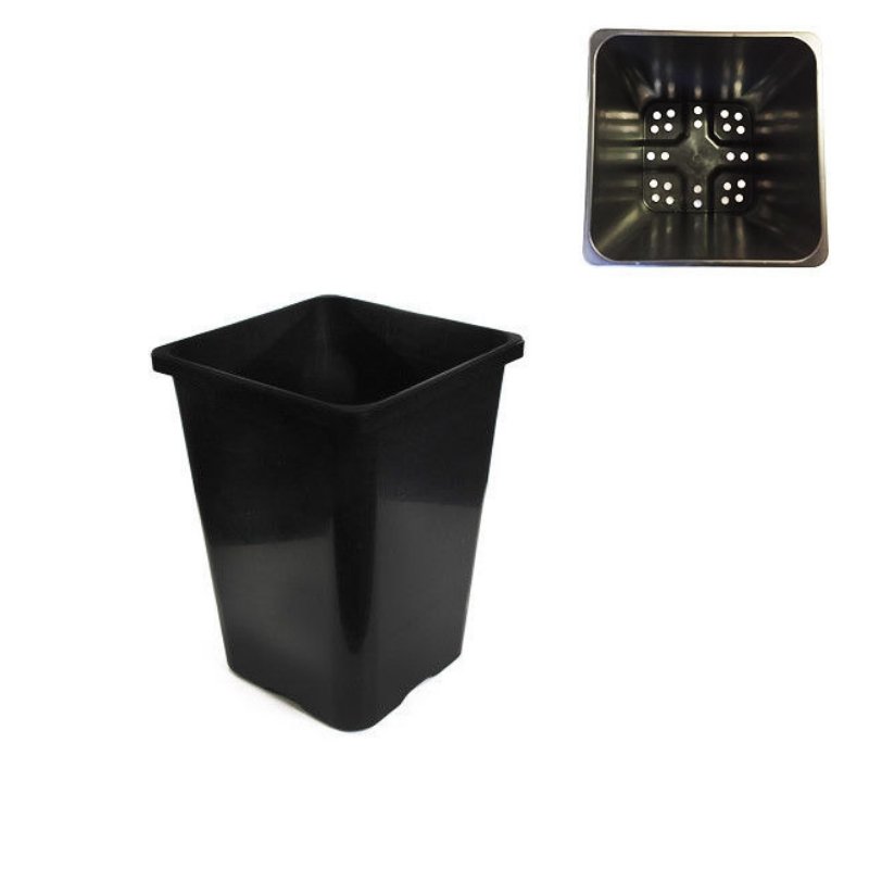 18L Square Pot With Holes - 290mm X 300mm