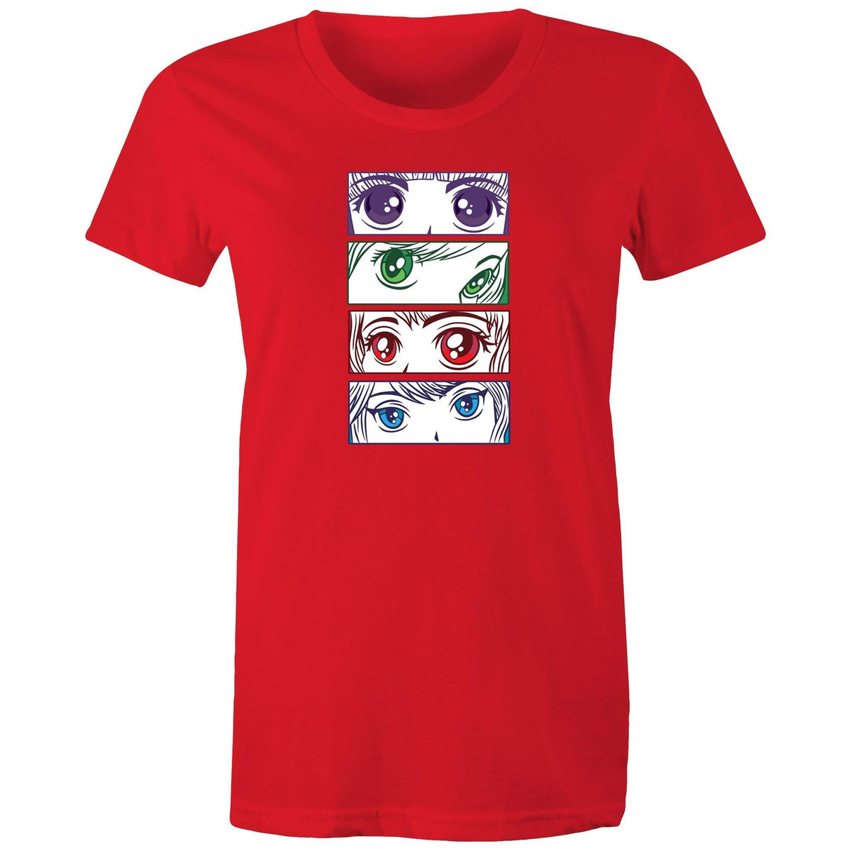 Women's Anime Girl Eyes T-shirt