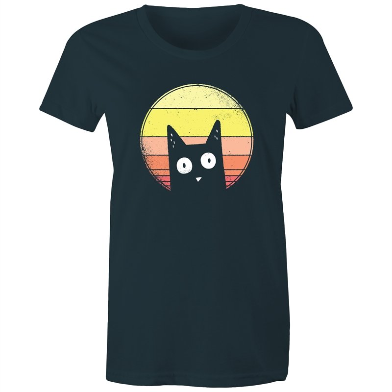 Women's Curious Cat T-shirt