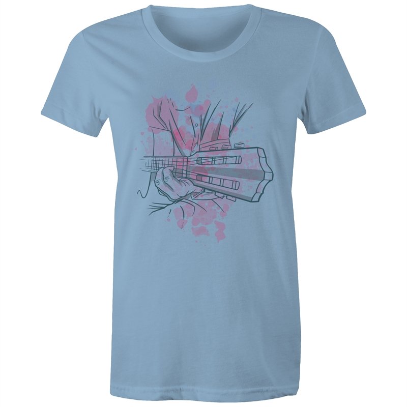 Women's Watercolour Guitar T-shirt