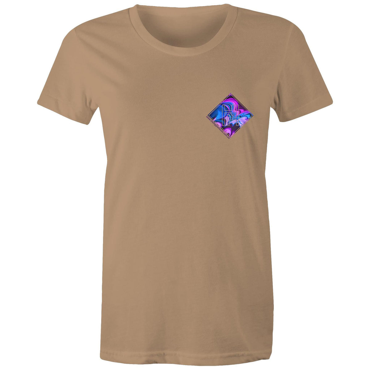 Women's Purple Waves Pocket Tee - The Hippie House