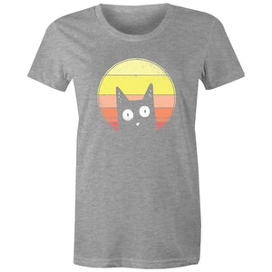 Women's Curious Cat T-shirt