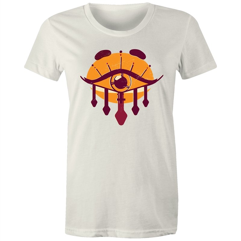 Women's Orange All Seeing Eye T-shirt