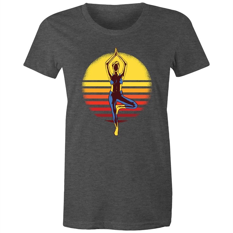 Women's Yoga Sunset T-shirt