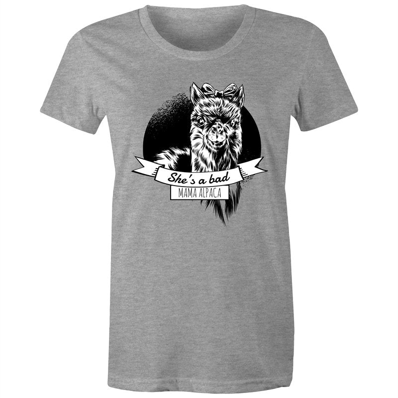 Women's She's A Bad Mama Alpaca T-shirt