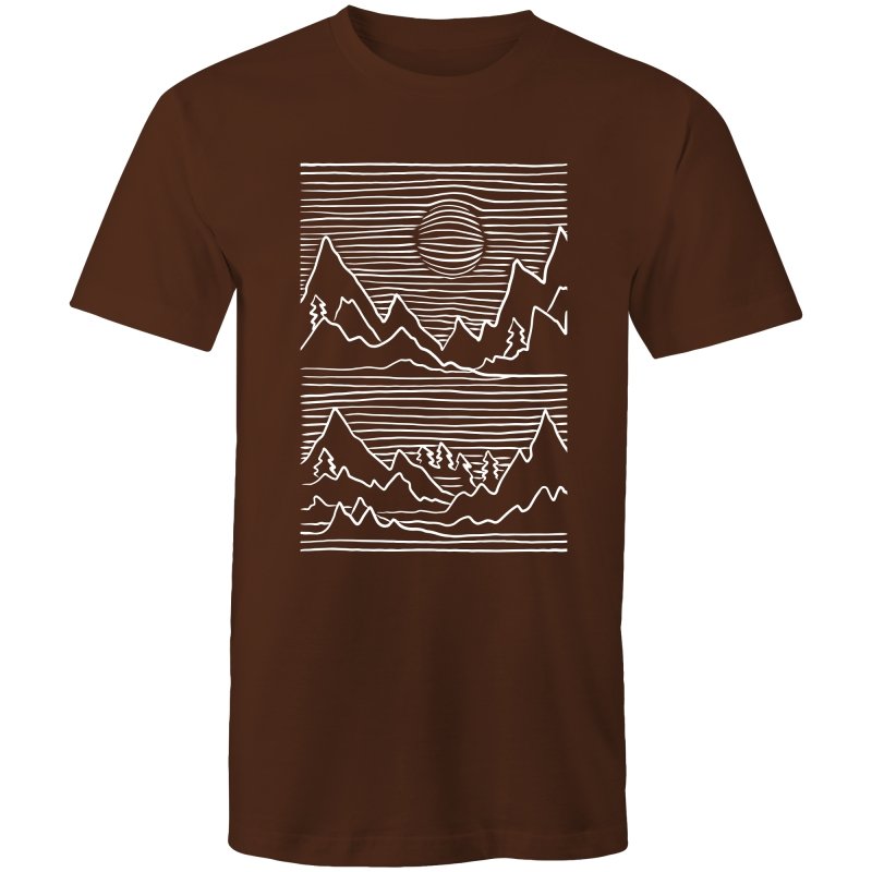 Men's Abstract Mountain Top T-shirt