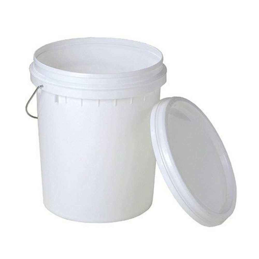 20L Bucket With Lid Perfect For DWC The Hippie House   20 Litre White Bucket 363443 1200x 